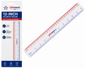 12-Inch Plastic Ruler (Clear)