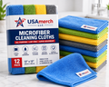 USAmerch Microfiber Cleaning Cloths – 12 Pack