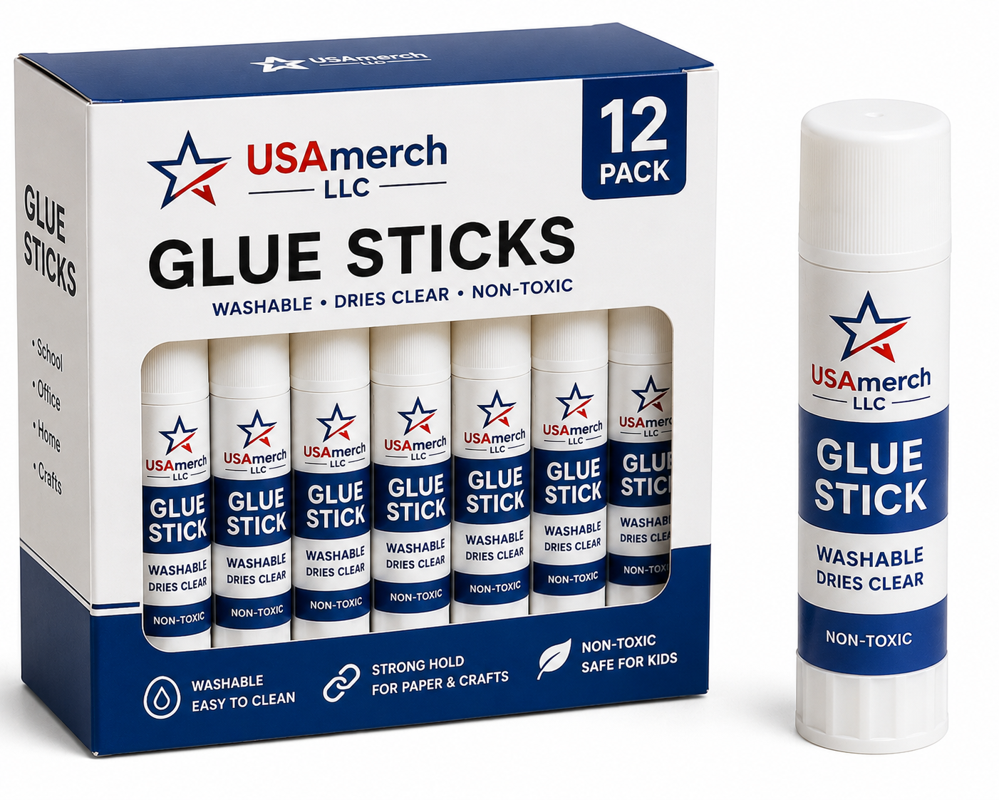 Washable Glue Sticks (12 Pack)